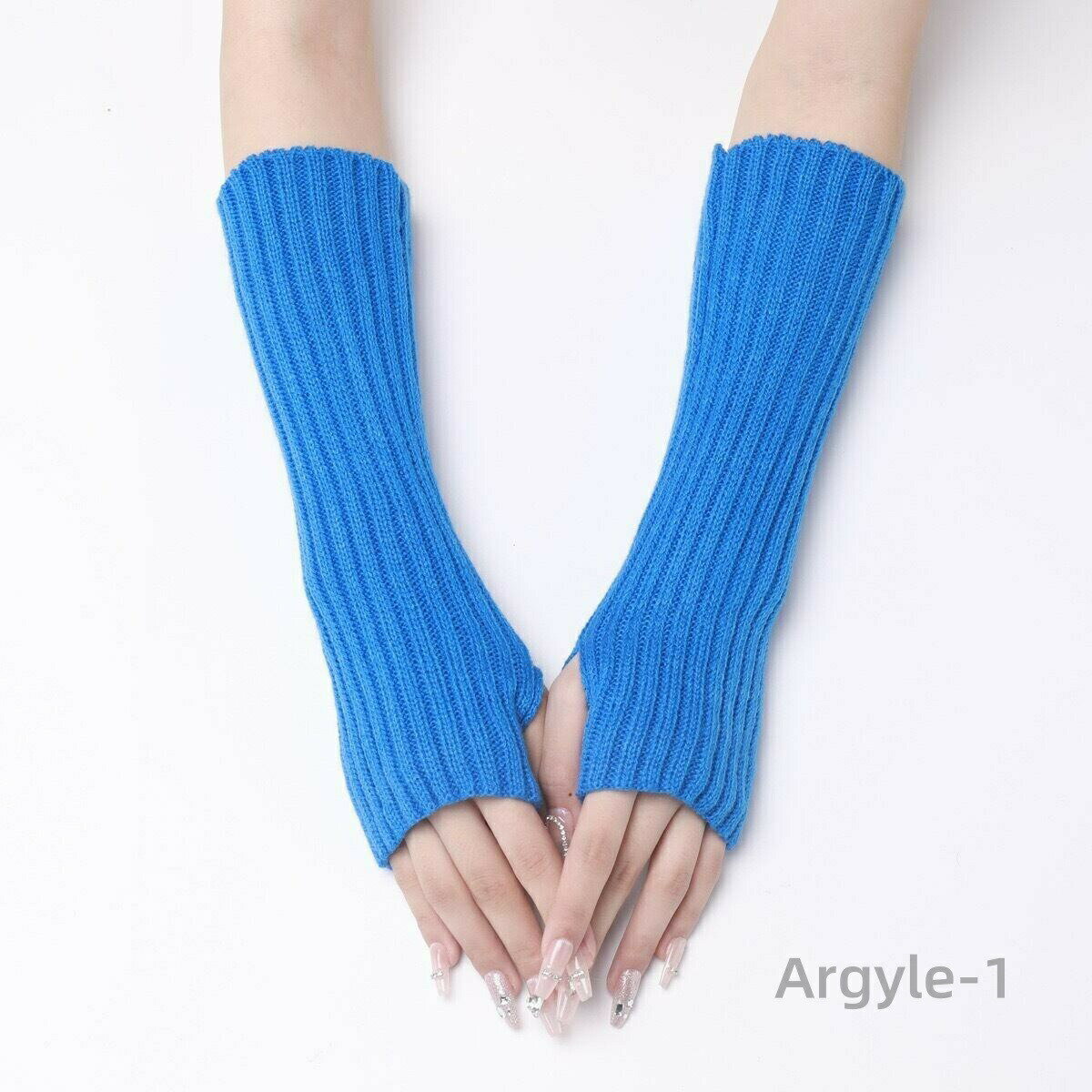 Arm Warmers - 【送料無料】アームウォーマー ニット 韓国 ピンク アームカバー ニット リブニット ニュアンスカラー ネオン ネオンカラー レディース