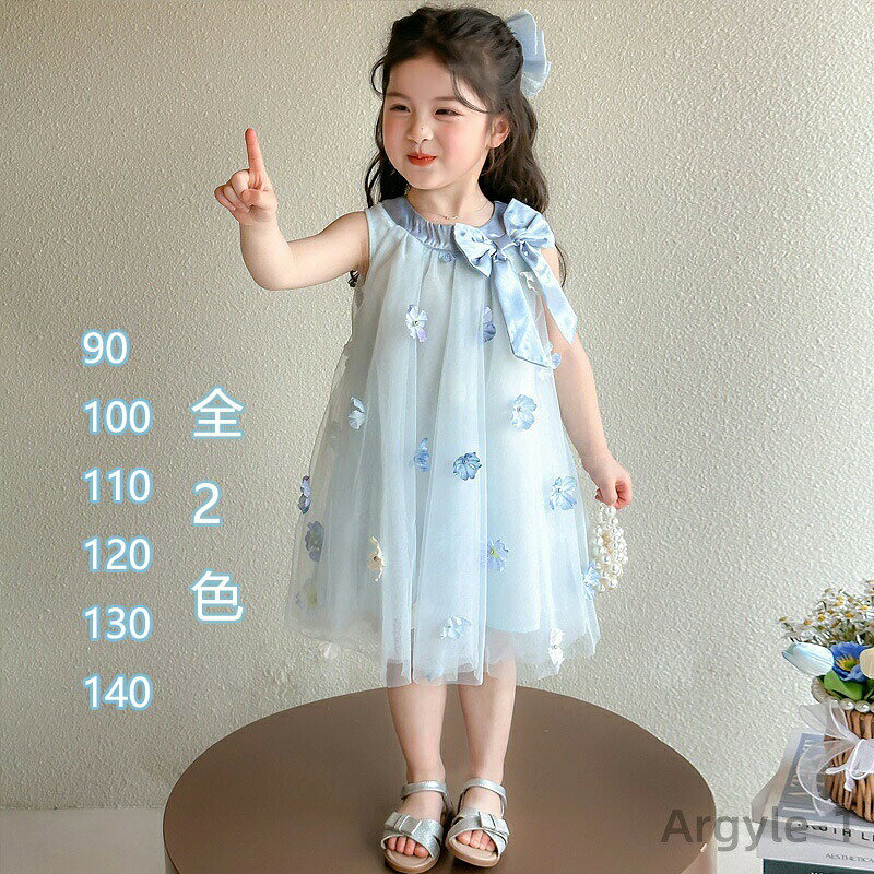 【送料無料】可愛い満点 子供ドレスノースリーブ 夏 ワンピース キッズドレス こども 七五三 結婚式 ピアノ発表会 ドレス 韓国子供服