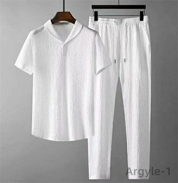 【送料無料】メンズジャージ 上下セット スウェット 半袖Tシャツ薄手 涼しい 肌触り夏服 セットアップ 紳士 サルエルパンツ ロングパンツ