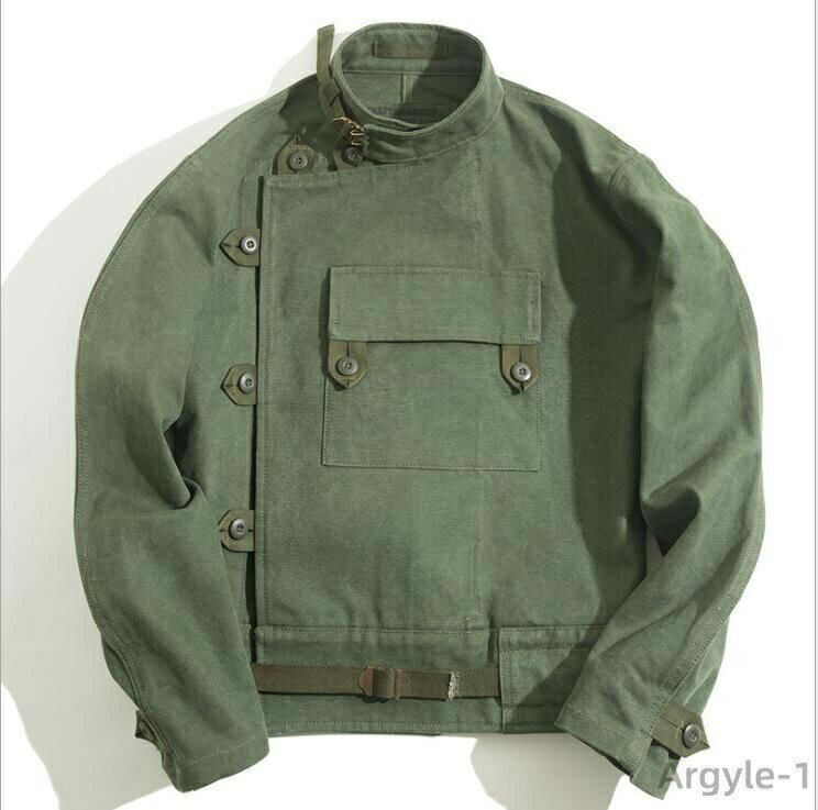 【送料無料】極上 キャンバス 復刻 スウェーデン軍 新品モーターサイクルジャケット フライト