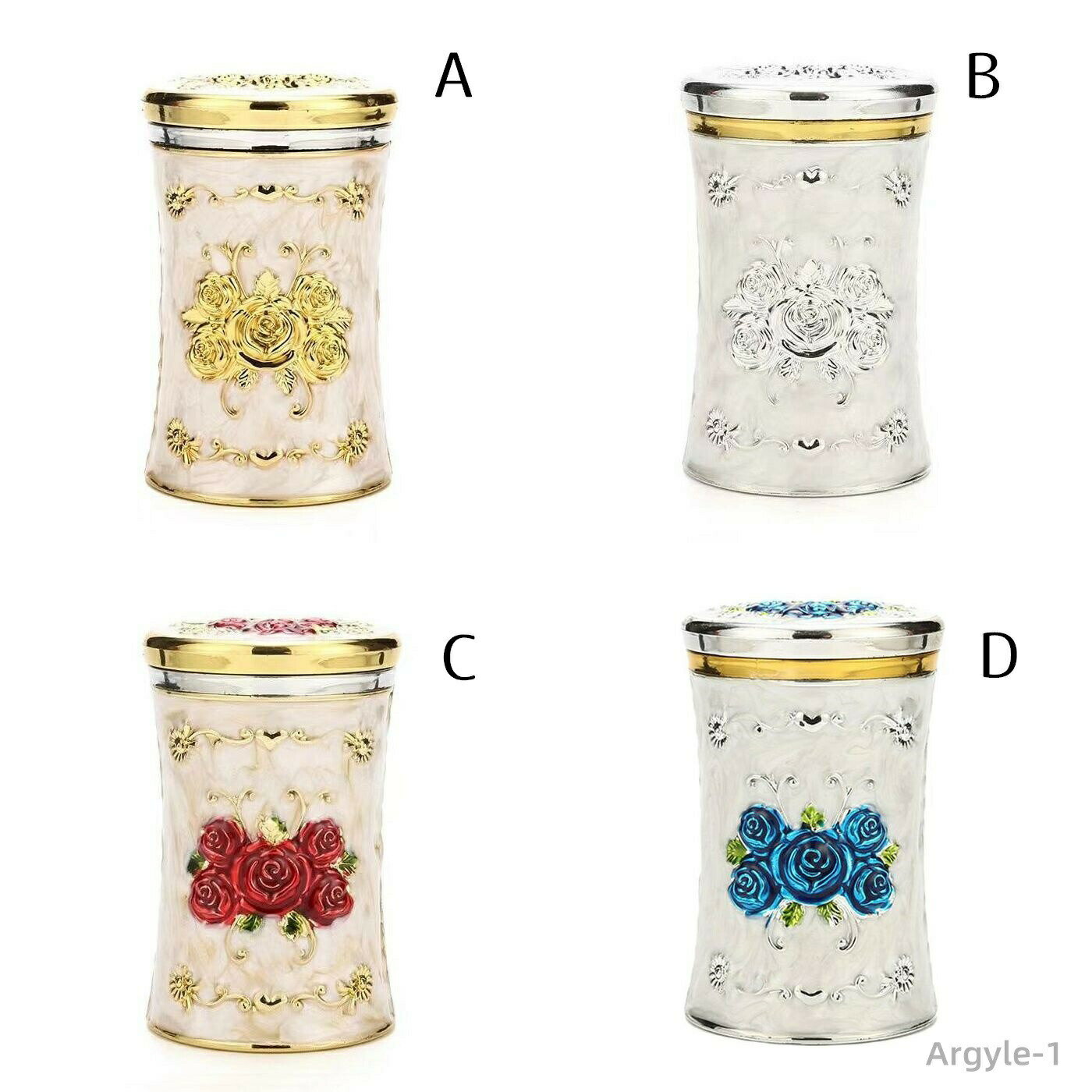 【送料無料】 爪楊枝ケース ヨーロピアン風 薔薇の装飾 筒型