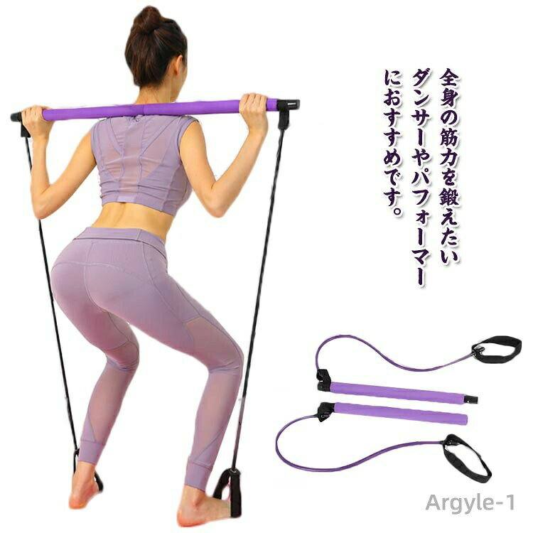 【送料無料】ピラティス 全身トレーニング ゴムバンド バーベル ピラティスバー トレーニング ジム ピラティスバー ストレッチバンド