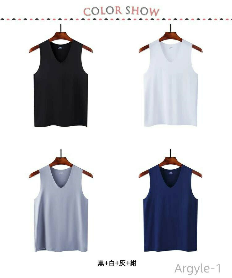 Rakuten - 【送料無料】ノースリーブ 通気 速乾 タンクトップ 【4枚セット】 肌着 吸汗速乾 メンズ ンナーシャツ Vネック 接触冷感 トップス