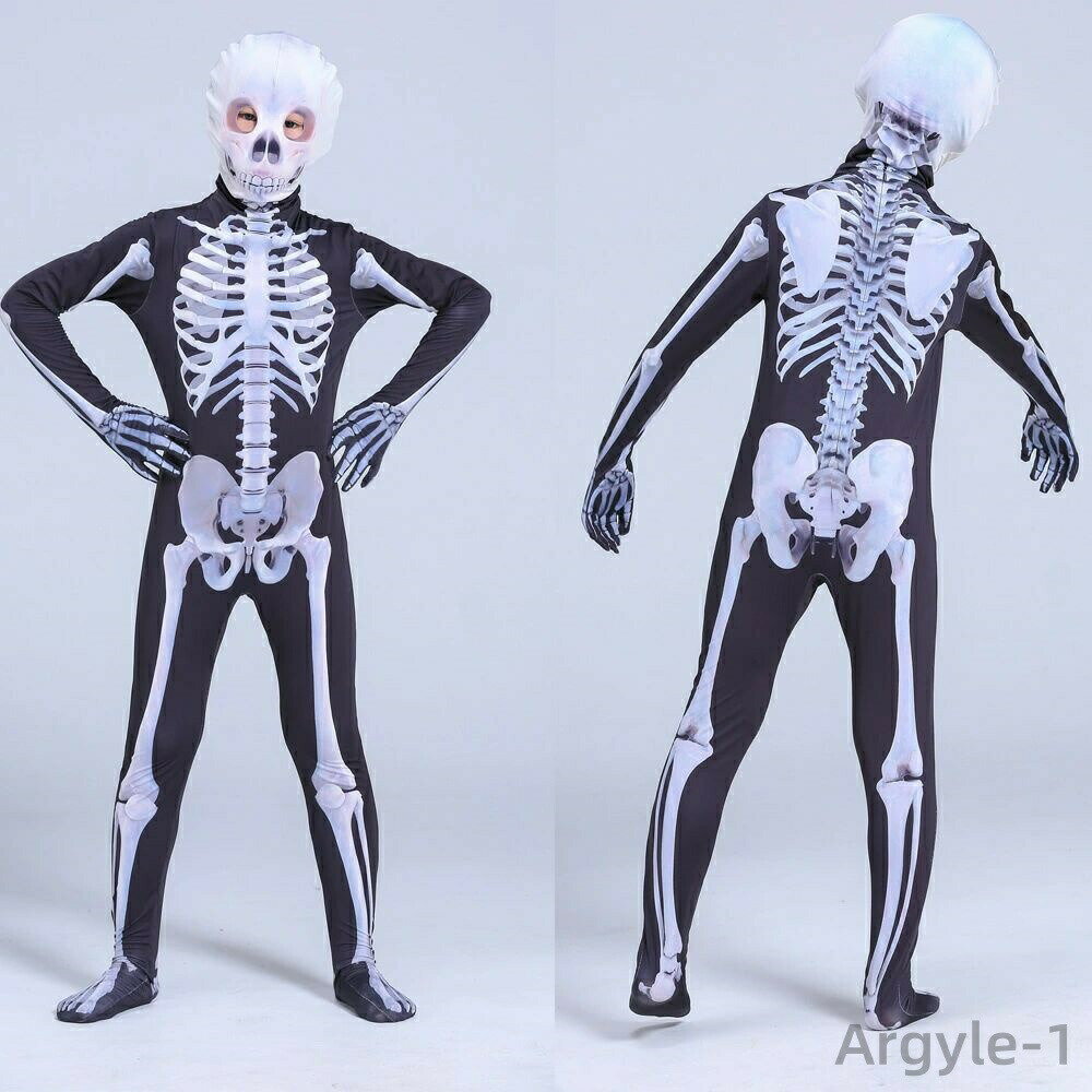 Other - 【送料無料】ハロウィン衣装 子供 骨 仮装 男の子 お面付き 女の子 コスチューム ゾンビ スケルトン 大人用 骸骨 コスプレ衣装 子供用