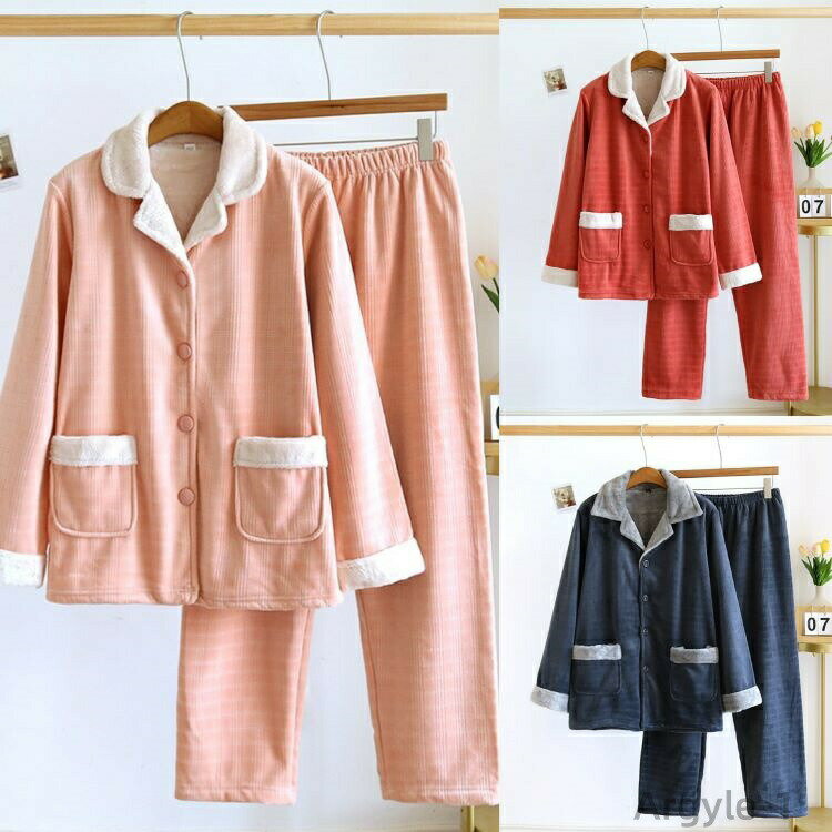 【送料無料】冬パジャマ もこもこ ルームウェア カップル 上下セット ペアルック ...