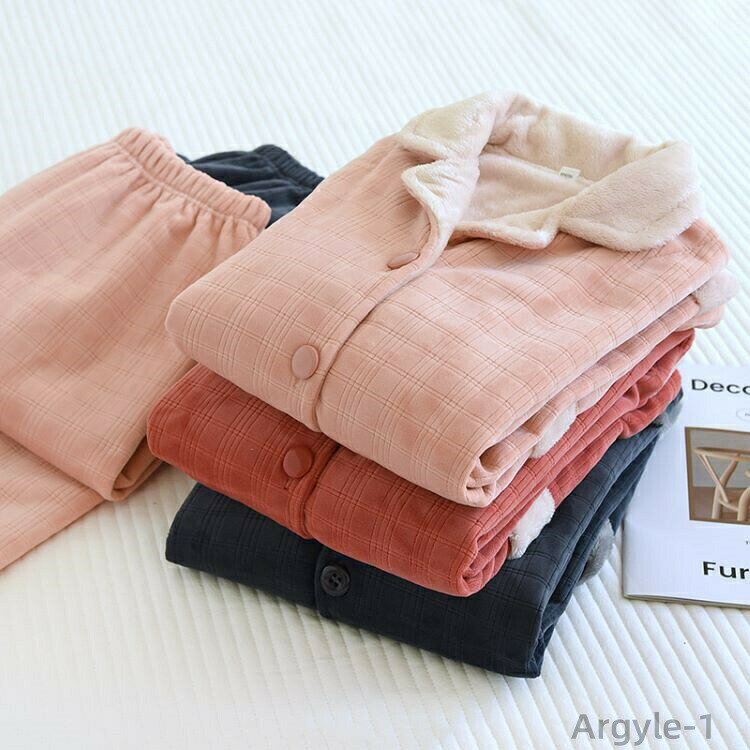 【送料無料】冬パジャマ もこもこ ルームウェア カップル 上下セット ペアルック ...