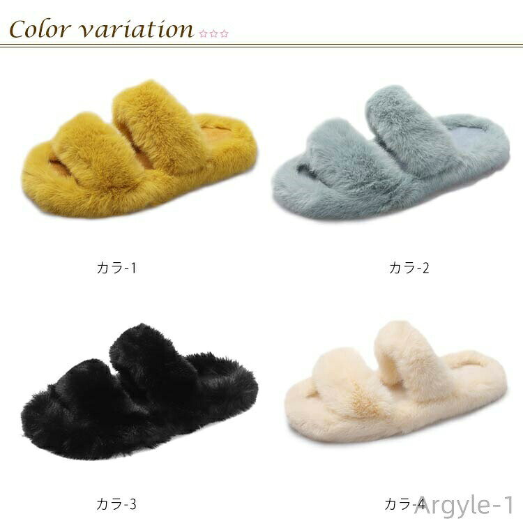 【送料無料】ルームシューズ もこもこ もふもふ スリッパ 室内履き レディース 春秋用 おしゃれ 蒸れない ふわふわ 軽量 静音 あったか likey-online-10021465 雑貨専門店ライキー 楽天市場店 サンプル画像2