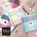 《楽天ランキング2位 ギフト対応》POLO BCS婦人タオルハンカチ ふんわり生地 パステル 格子柄 25cm×25cm 贈り物 プレゼント お祝い 内祝い レディース タオルハンカチ 刺繍入り 卒業 入学祝い 母の日 プレゼント 実用的 バレンタイン