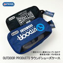 《正規品 送料無料》OUTDOOR PRODUCTS ブランド アウトドア ラウンドシューズケース メッシュ 通気性 シューズ ケース 名前 ラベル ファスナー ロゴ シューズ スポーツ 上靴 運動靴 収納 習い事 お稽古 入れ ファッション ネームタグ バッグ 鞄 ギフト 手提げ 袋