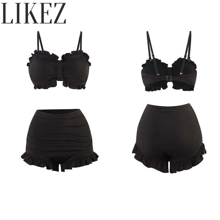水着・トップスセット レディース 夏 セパレート ブラック S/M/L/2L i2x12