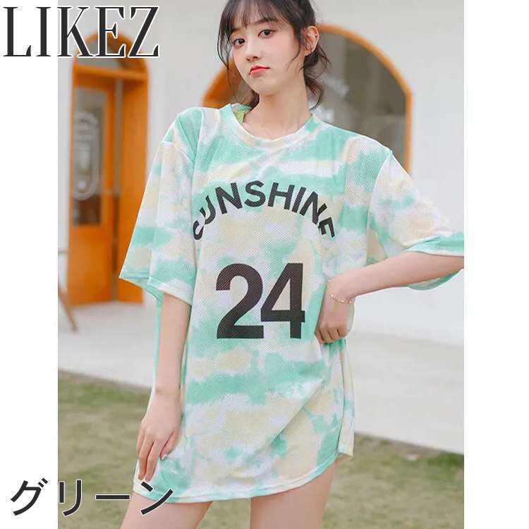 フィットネス水着・トップスセット レディース 夏 グリーン/ブルー/ピンク S/M/L/2L i2x42
