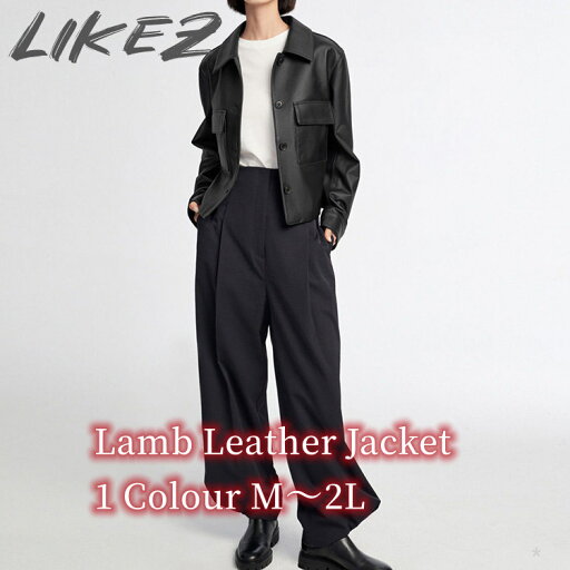 ラムレザージャケット コート ショート丈 レディース 秋冬 アウター レザー 毛皮 ブラック M/L/2L k1b17 ラムレザージャケット コート ショート丈 レディース 秋冬 アウター レザー 毛皮 ブラック M/L/2L k1b17