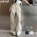 パンツ レディース 春夏 ボトムス ネイビー/ベージュ S/M/L/2L/3L k1l02 【メール便】 【送料無料】