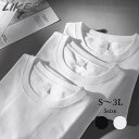 2枚セット 無地 シンプル Tシャツ レディース 春夏 半袖 トップス 綿 ホワイト/ブラック S/M/L/2L/3L k1o42 【メール便】 【送料無料】