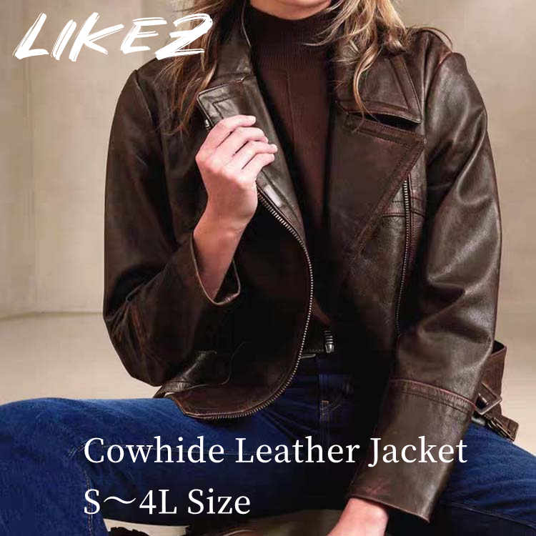 2025 秋冬 新作 子牛革 レザー ジャケット コート メンズ カーフレザー ベルト アウター 本革 秋/冬 ブ..
