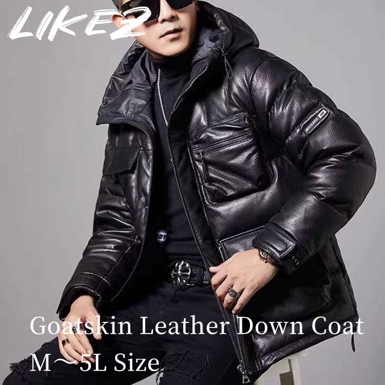 ジャケット・アウター 1980s  COUNTRY LEATHER DOWN JACKET 1980s GOOSE COUNTRY LEATHER DOWN JACKET