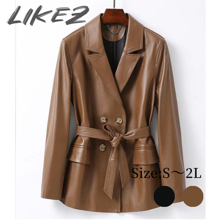 2025秋冬新作ラムレザージャケッ...