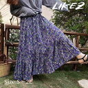 夏新作 スカート 花柄 レディース 春夏 ロング S/M/L/2L l1l06