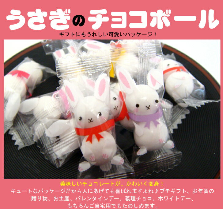 【普通郵便送料無料】かわいいうさぎチョコレート80g　兎　うさぎチョコ ホワイトデー ギフト お返し におすすめ バレンタイン チョコ おもしろ【楽ギフ_包装】格安通販　バレンタイン　人気　ランキング