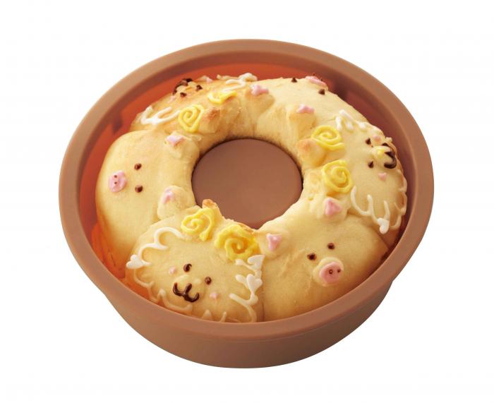 おうちで簡単 ちぎりパンメーカー レンジで簡単 シリコン調理器具 エンゼル型 レシピ付き オーブン対応 SNSで流行 3Dのサムネイル