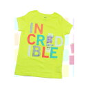 carter's（カーターズ）　Tシャツ　イエロー×『N CRED IBLE』 6M 子供服 Tシャツ 半袖 男の子 プリント半袖Tシャツ 安心の着心地 Tシャツ 半袖 女の子 赤ちゃん 出産祝い