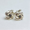 【中古】 ティファニー ノット 結び目 ストーン ヴィンテージ カフス 925 スターリング シルバー