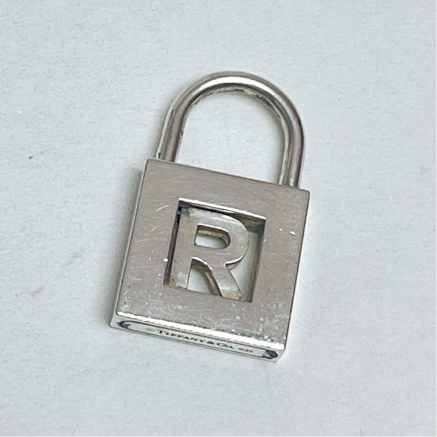 【中古】 ティファニー イニシャル R パドロック チャーム 925 スターリング シルバー