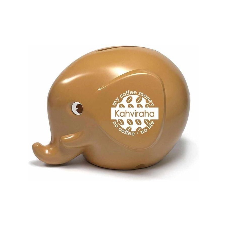 エレファントバンクS 2024年限定カフェラッテ ホワイト Kahviraha 貯金箱 fantti ファンティ Elephant Money box PLASTEP プラステップ Palaset 北欧雑貨 フィンランド