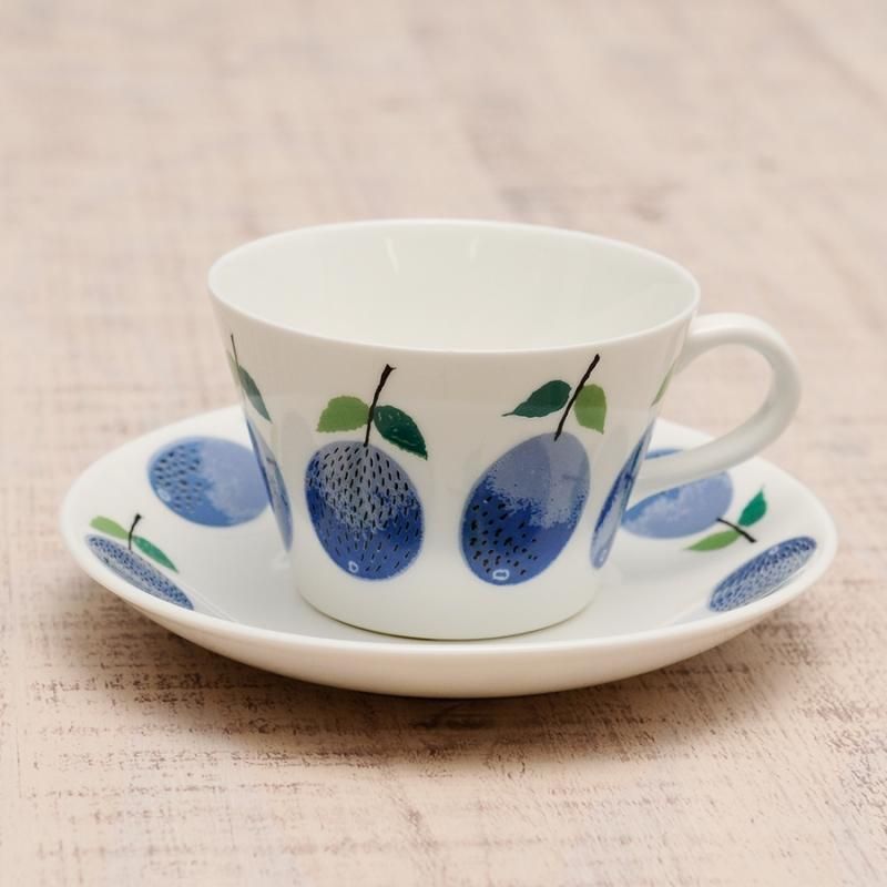 乐天商城 - 復刻版 コーヒーカップ＆ソーサー Prunus プルーヌス Stig Lindberg スティグ・リンドベリ GUSTAVSBERG グスタフスベリ 陶磁器 北欧雑貨 スウェーデン