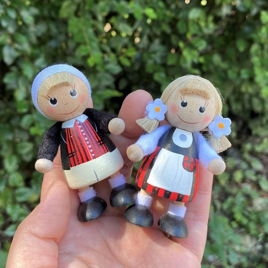乐天商城 - フィンランドペア 北欧フィギュアセット Skandinavisk Hemslojd スカンジナビスク・ヘムスロイド 北欧雑貨 スウェーデン