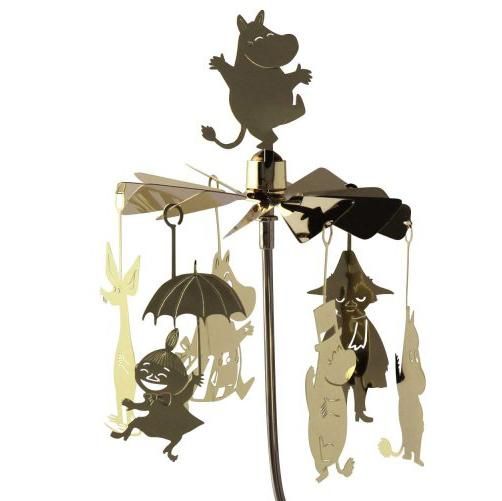 乐天商城 - ロータリーキャンドルホルダー ムーミンファミリー ゴールド Pluto プルート MOOMIN 北欧雑貨 スウェーデン