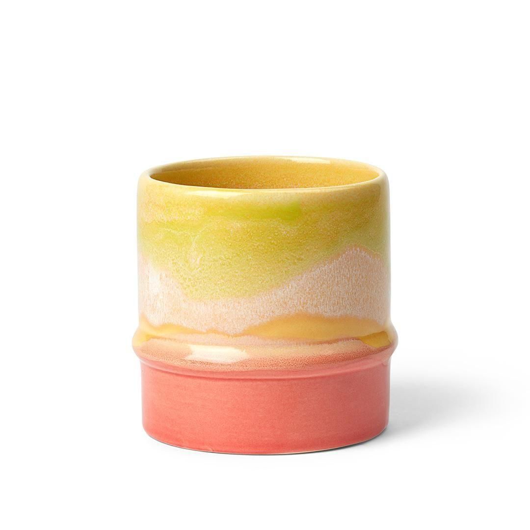 乐天商城 - マグカップ ポッペリー マグカップ 取っ手なし 360ml イエロー/アップルグリーン/ピンク Kahler ケーラー Poppery 北欧雑貨 デンマーク