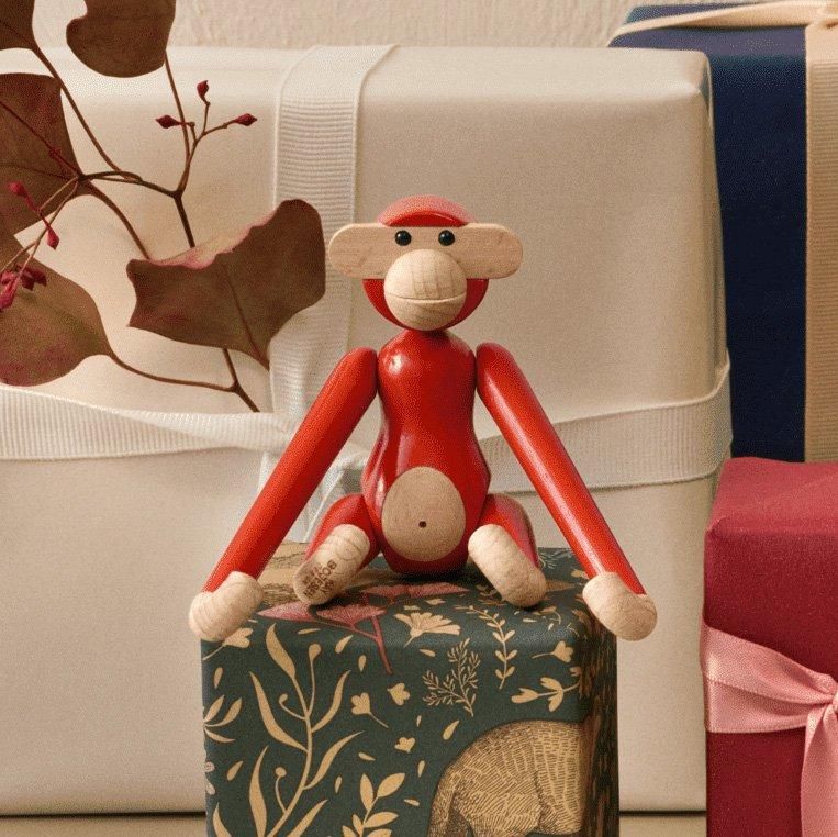 乐天商城 - モンキー ミニ ヴィンテージレッド Monkey Mini Vintage Red Kay Bojesen Denmark カイ・ボイスン デンマーク 北欧雑貨