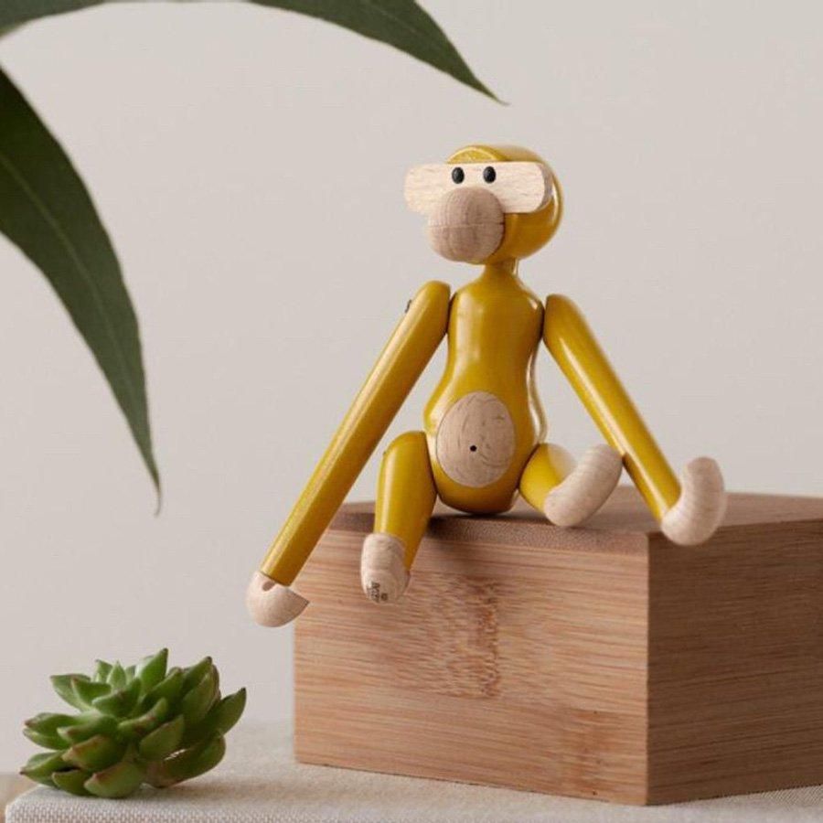 乐天商城 - モンキー ミニ ヴィンテージイエロー Monkey Mini Vintage Yellow Kay Bojesen Denmark カイ・ボイスン デンマーク 北欧雑貨