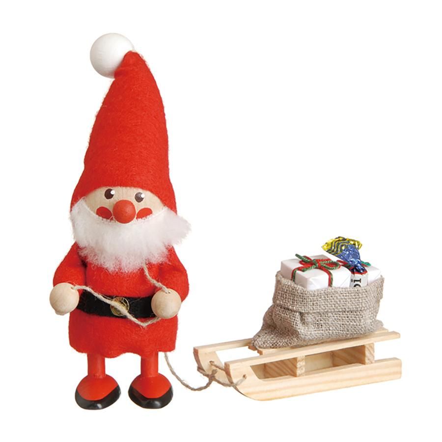 そりを引いたサンタ レッド Silent night NORDIKA nisse ノルディカ ニッセ 北欧雑貨 スウェーデン