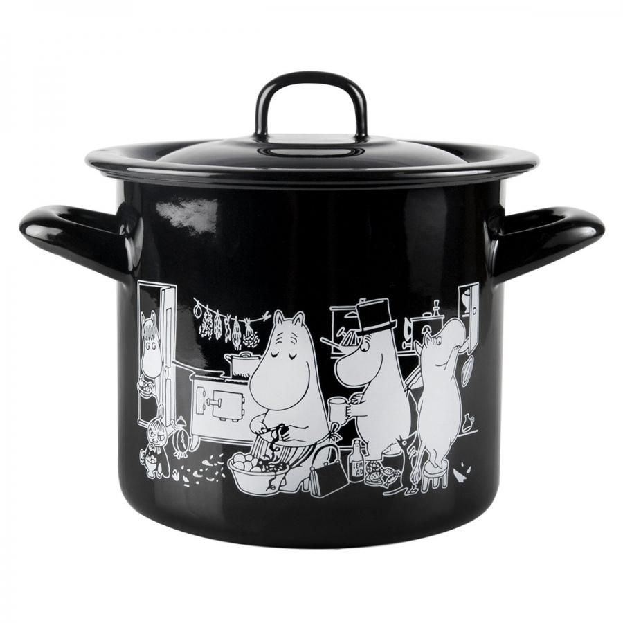 Rakuten - 葫蘆キャセロール Moomin ムーミン ブラック Muurla ムールラ ホーロー 北欧雑貨 フィンランド