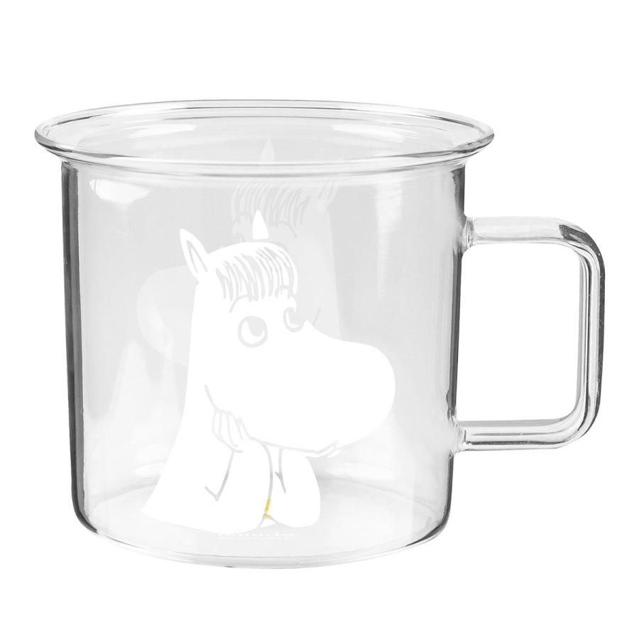 樂天商城 - ガラスマグ クリア&ホワイト スノークのおじょうさん/フローレン Muurla ムールラ Moomin ムーミン 北欧雑貨 フィンランド