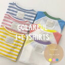 1+1Tset lilikidsトップス Tシャツ 半袖 無地 ワンポイント ボーダー シンプル パステルカラー かわいい 可愛い こども キッズ ベビー 幼児...
