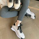 2024年 春夏 秋冬 3color バイカラー スニーカー heel 6cm レースアップ monotone(4)