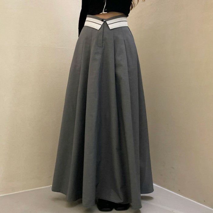 2023年 春夏 新作 2color ライン ウエスト切替 フレア ワイド パンツのサムネイル