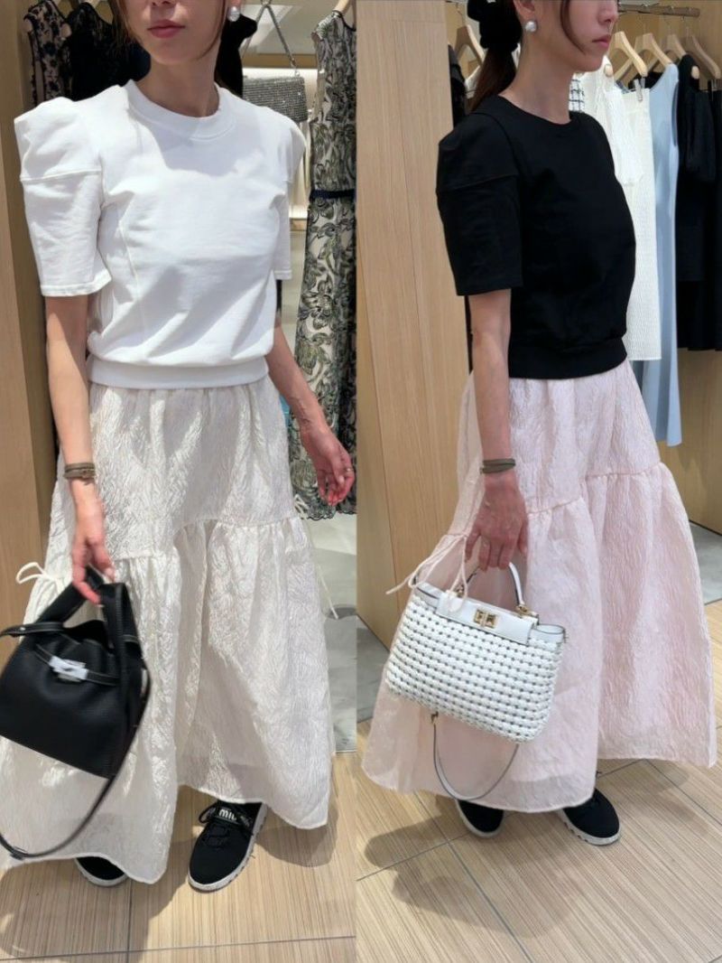 【送料無料】2025 SS 新作 シアー オーガンジー ロング スカートのサムネイル