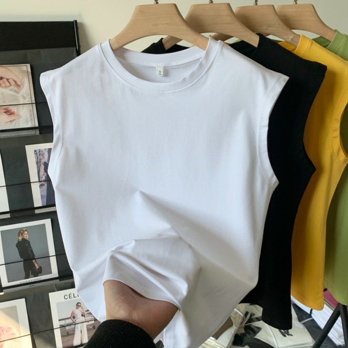 2023年 春夏 新作 2color フレンチスリーブ ノースリーブ TEE