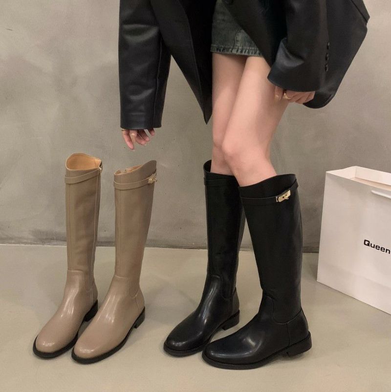 【送料無料】2024 AW 新作【送料無料】2024 AW 新作 2color Metal Buckle ロングブーツのサムネイル