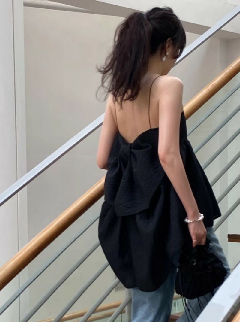 【送料無料】2025 SS 新作 2color バックリボン キャミソール ビスチェのサムネイル