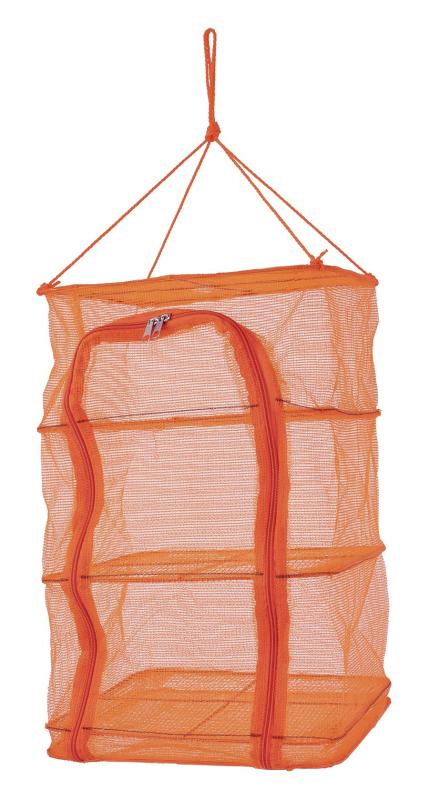 オーク 出し入れカンタンおうちで干し野菜ネット オレンジ 約幅25×奥行30×高さ48cm 390812