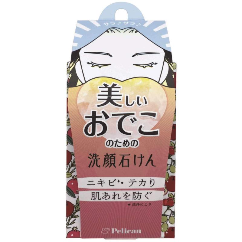 ペリカン石鹸 美しいおでこのための洗顔石けん 石鹸 フルーティーフローラルの香り 75g
