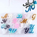 Princess-style シリコンモールド アルファベット 筆記体 穴あき 小さめ ミニ uvレジン シリコン モールド 26文字