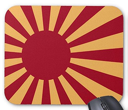 旭日旗のマウスパッド (赤+橙):フォトパッド(世界の国旗、軍旗シリーズ)