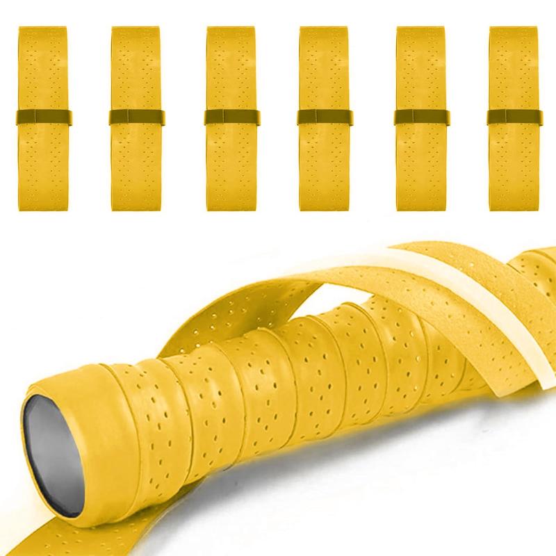 グリップテープ (6個セット) グリップ テープ 滑り止めテープ テニス グリップテープ グリップテープ テニス ゴルフ ラケット 釣り竿 自転車 バドミントン グリップ 吸汗 多孔型 通気性 凸凹