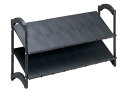 Belca 玄関収納 シューズラック 伸縮タイプ 幅54.6~84.6×奥行26.2×高さ48.5cm ブラック GR-HX(3)